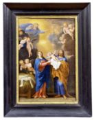 Champaigne, Jean-Baptiste de (Attrib.) od. Werkstatt: Die himmlische und die irdische Dreifaltigkeit