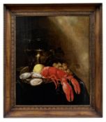 Geerards, Jasper, Prunkstillleben mit Hummer, Austern und Weinglas