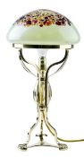 Tischlampe mit Loetz-Schirm