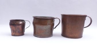 Drei Kupfergefäße