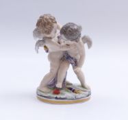 Zwei Amoretten kämpfen um ein Herz, Strassburg, Stulz AG - um 1900