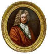 Ovales Bildnis eines adeligen Herren, Italienische Schule, A. 18. Jh.