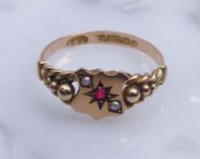 Wappenschild-Ring, Chester, 1864-65