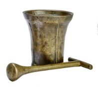 Gotischer Mörser mit Pistill, 15. Jh.