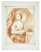 Kleopatra löst eine Perle in Essig auf, Römisch-Bologneser Schule des 18. Jahrhunderts