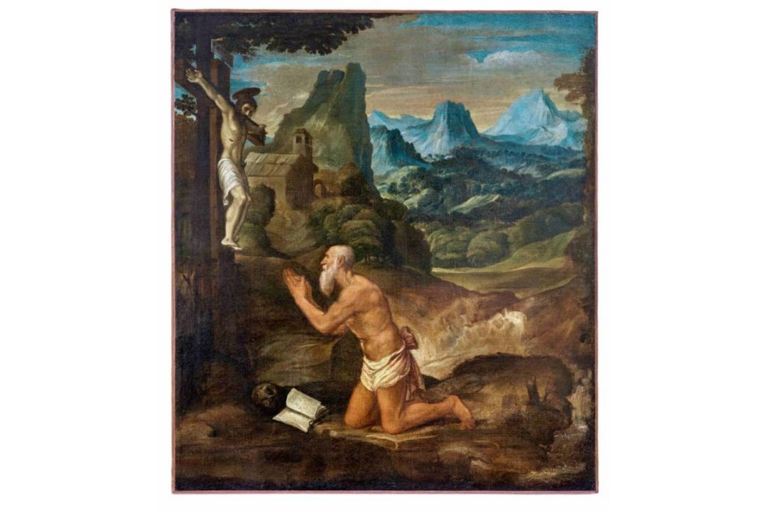 Der heilige Hieronymus als Büßer, Venezianischer Meister des 16. Jahrhunderts
