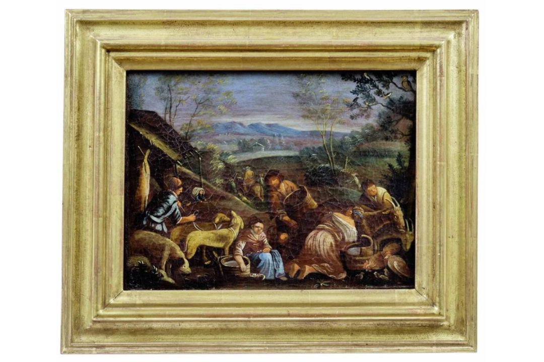 Bassano, Francesco d. J. - Nachfolger des 18. Jh., Folge von vier Darstellungen aus einem Jahreszeit - Bild 3 aus 7