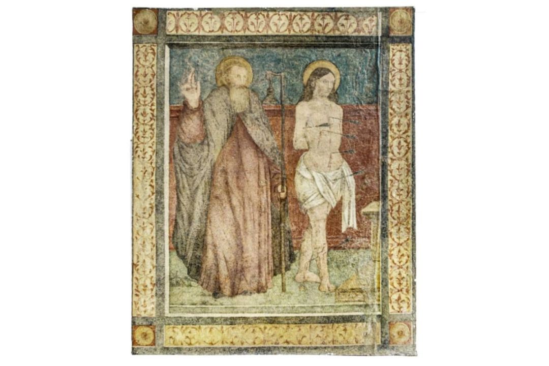 Die heiligen Antonius und Sebastian, Umbrien, 15./16. Jh. - Bild 1 aus 18