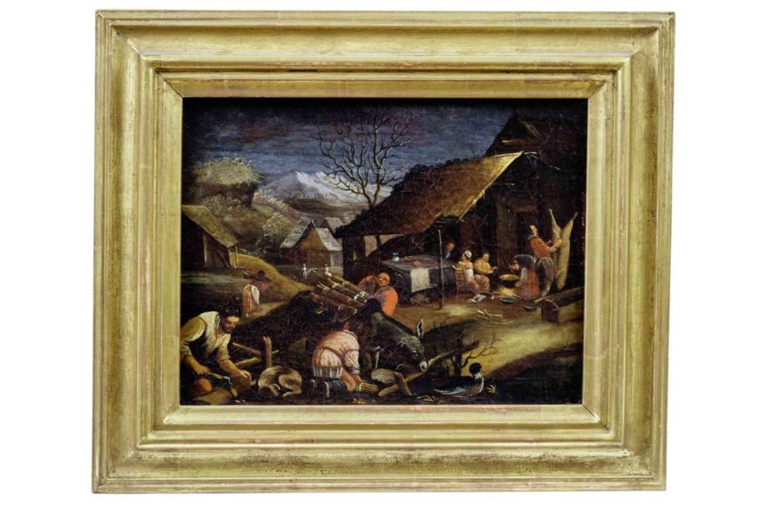 Bassano, Francesco d. J. - Nachfolger des 18. Jh., Folge von vier Darstellungen aus einem Jahreszeit - Bild 4 aus 7