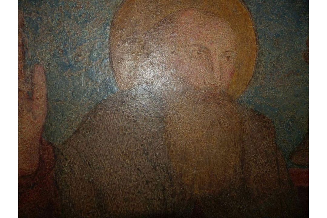 Die heiligen Antonius und Sebastian, Umbrien, 15./16. Jh. - Bild 12 aus 18