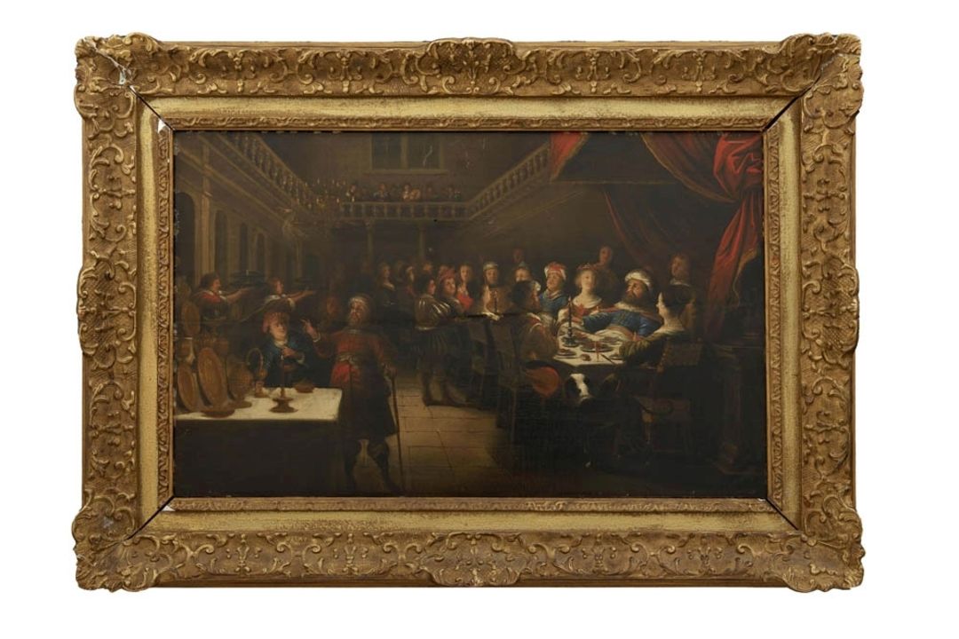 Das Gastmahl des Belsazar, Niederländischer Meister des frühen 17. Jahrhunderts - Bild 1 aus 12