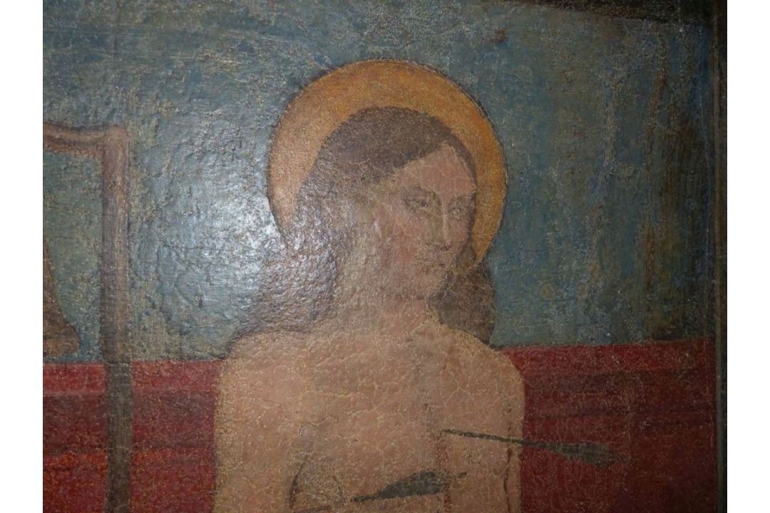 Die heiligen Antonius und Sebastian, Umbrien, 15./16. Jh. - Bild 8 aus 18