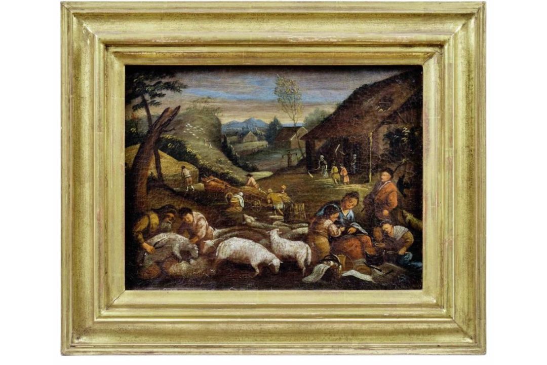 Bassano, Francesco d. J. - Nachfolger des 18. Jh., Folge von vier Darstellungen aus einem Jahreszeit - Bild 5 aus 7