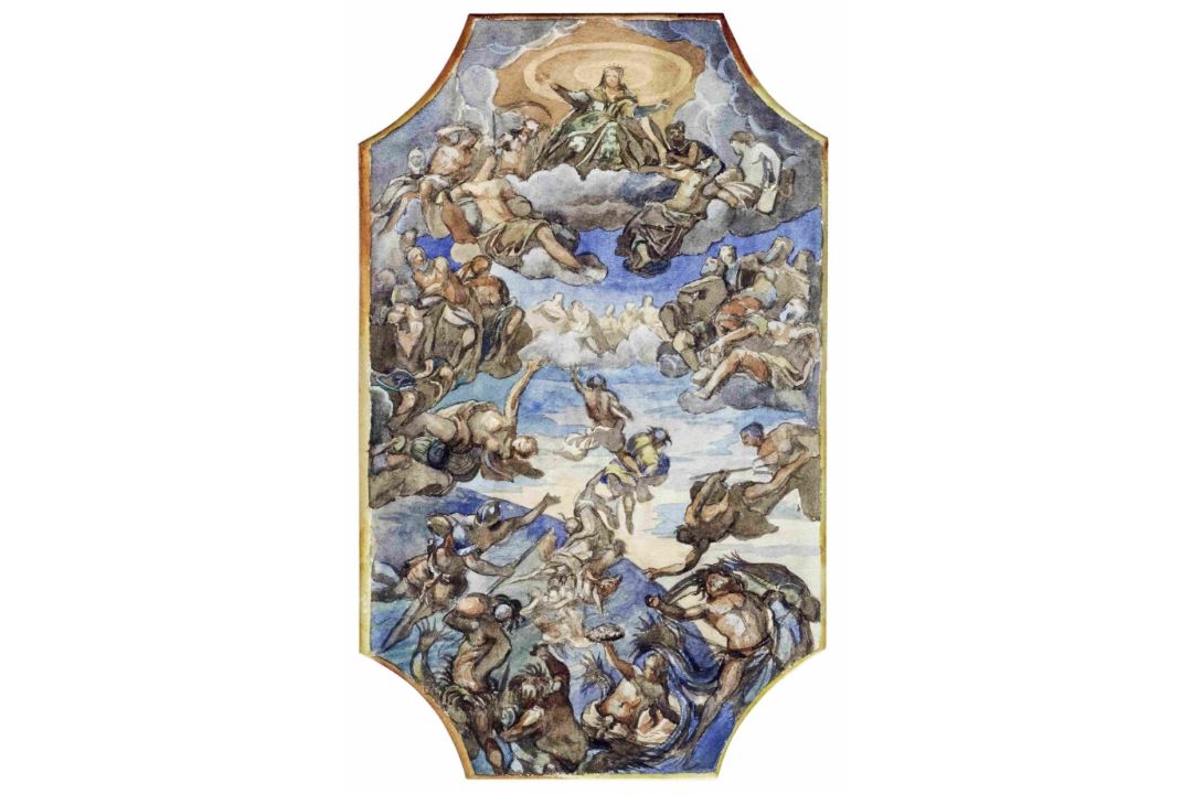 Tintoretto, Jacopo - Nachfolger, Bozzetto für ein Deckengemälde - Bild 2 aus 2