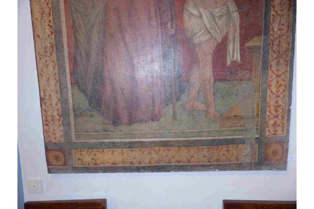 Die heiligen Antonius und Sebastian, Umbrien, 15./16. Jh. - Bild 4 aus 18