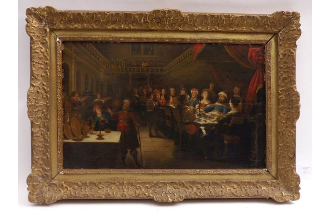 Das Gastmahl des Belsazar, Niederländischer Meister des frühen 17. Jahrhunderts - Bild 3 aus 12