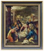 Anbetung des Jesuskindes durch die Hirten, Niederländischer Meister, Anfang des 17. Jahrhunderts