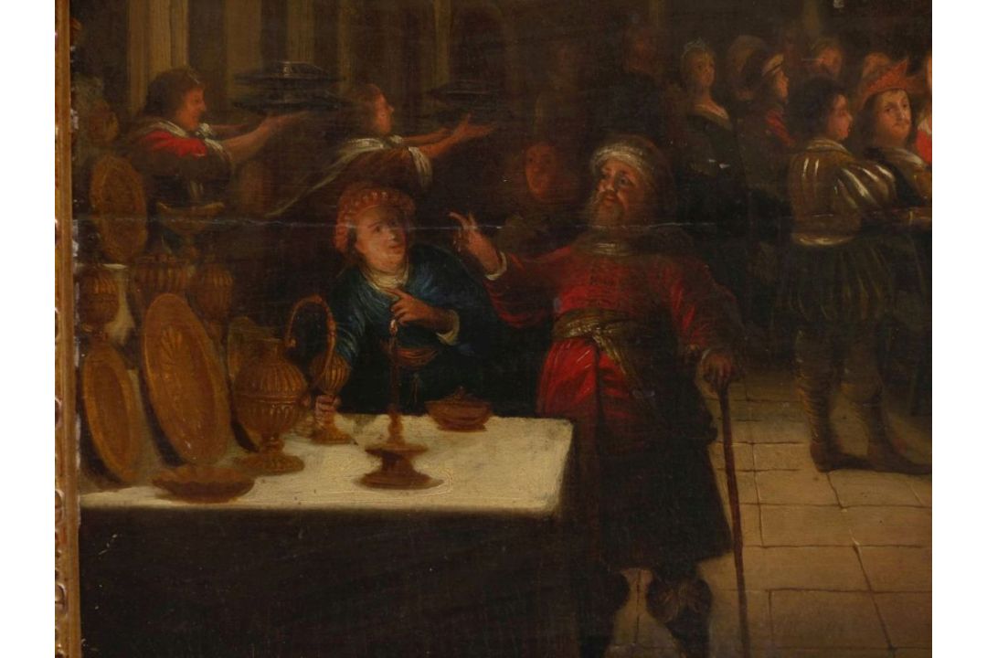 Das Gastmahl des Belsazar, Niederländischer Meister des frühen 17. Jahrhunderts - Bild 5 aus 12
