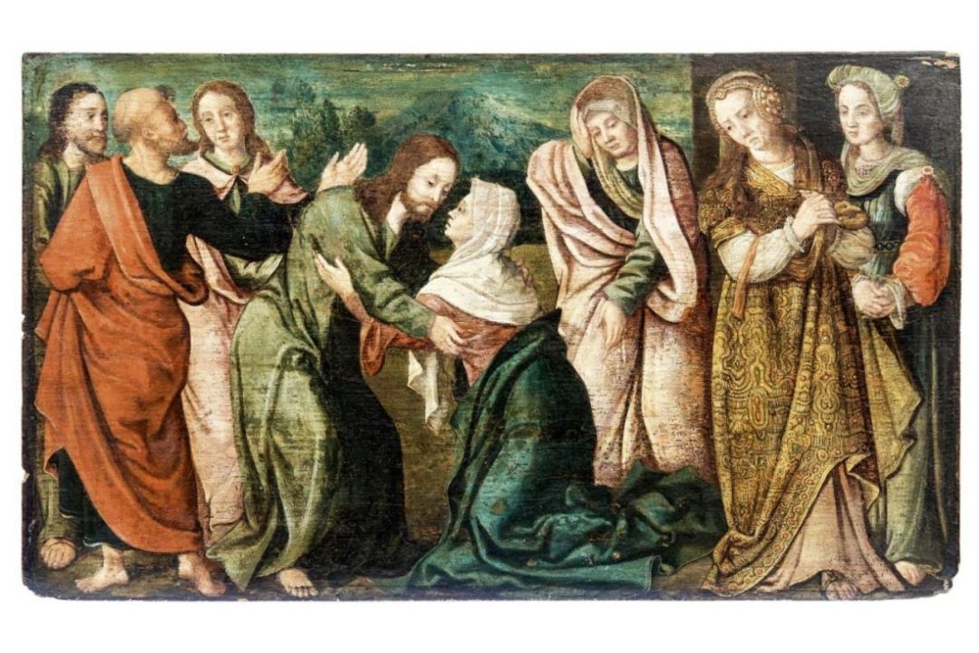 Jesus nimmt Abschied von seiner Mutter, Norditalien, 16. Jh.