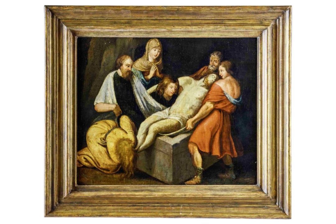 Grablegung Christi, Flämische Schule, 17. Jh. - Bild 1 aus 2