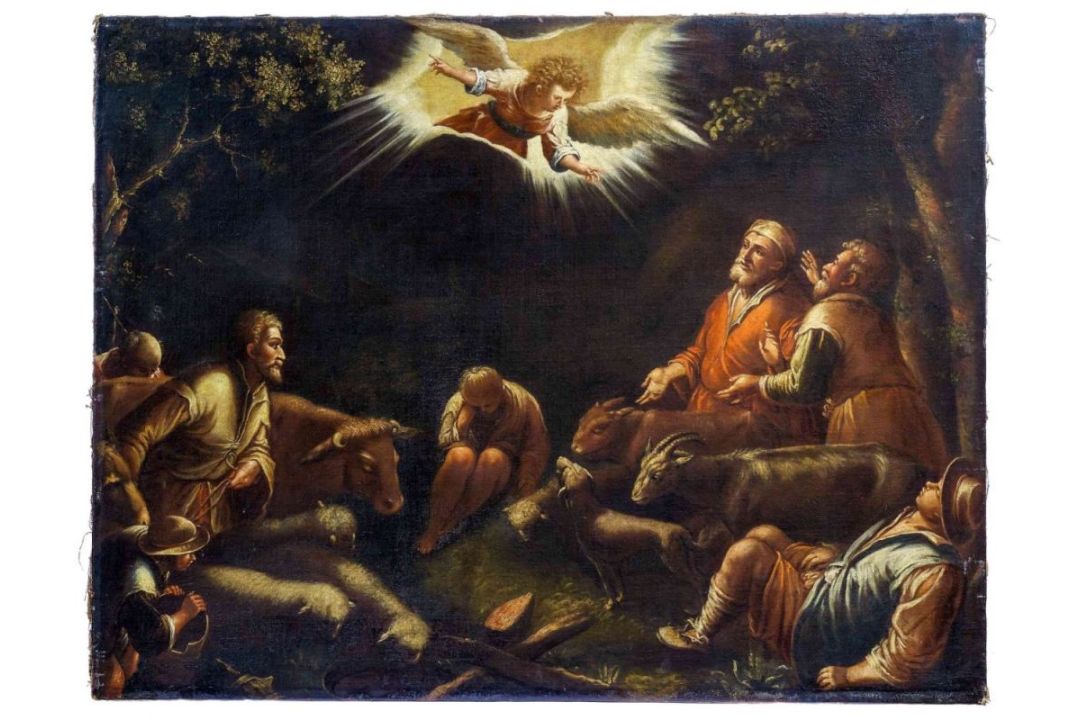 Bassano, Francesco d. J. (Attrib.): Verkündigung an die Hirten