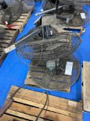 Pallet of Three Industrial Wall Mounted Fans