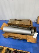 Pallet with Two Round Metal Tube Cylinders