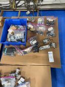 Pallet with Allen Bradley Siemens Contactors, Parts, and Sudmo Pneumatic Actuator Valve