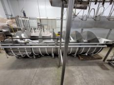 Stainless Steel Bath With Four Foot Auger Feeder