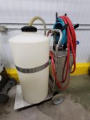 Lafferty Portable Plastic Tank w Pump and Hoses