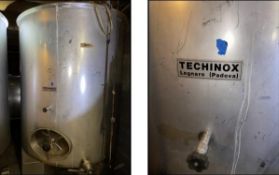 Techinox SS 500 Gallon Fermentation Tank