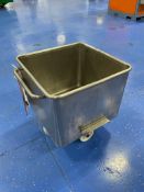 Stainless Steel Rolling Tote Bin 24'L x 24
