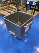 Stainless Steel Rolling Tote Bin 24'L x 24
