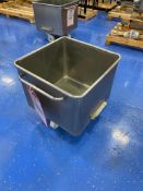 Stainless Steel Rolling Tote Bin 24'L x 24