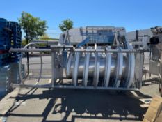 Spiral Conveyor with Blue Belt