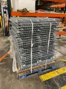 Lot of Pallet Racking, (50) wire baskets 46
