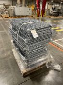 Lot of Pallet Racking, (45) wire baskets 25