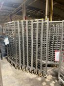 Lot of (8) Stackable Rolling Z Racks