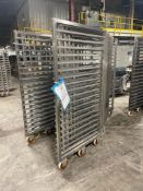 Lot of (8) Stackable Rolling Z Racks