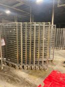 Lot of (8) Stackable Rolling Z Racks