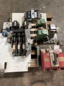 lot of breakers, fuses and transformers