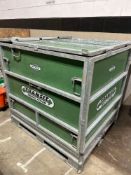 Metal shipping crate