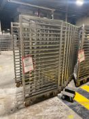 Lot of (8) Stackable Rolling Z Racks
