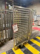 Lot of (8) Stackable Rolling Z Racks