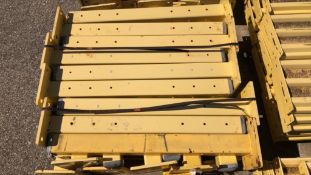 Pallet of 28 Safety Yellow Painted Guardrail Columns 42