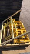 Pallet of Safety Yellow Painted Guarding Gates