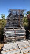 Lot of Various Size Wire Decking for Pallet Racks