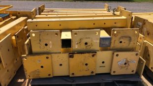 Pallet of 40 Safety Yellow Painted Guardrail Columns 42