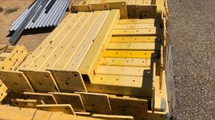 Pallet of 35 Safety Yellow Painted Guardrail Columns 42