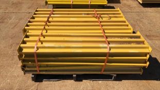 Lot of (15) 3 Ribbed Bolt On Guard Rails 15
